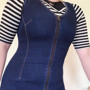 American Rag Juniors Denim Zipper Dress